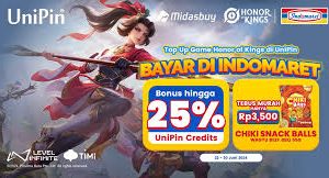 Top up Honor of kings Dan bayar di indomaret
